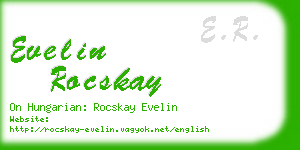 evelin rocskay business card